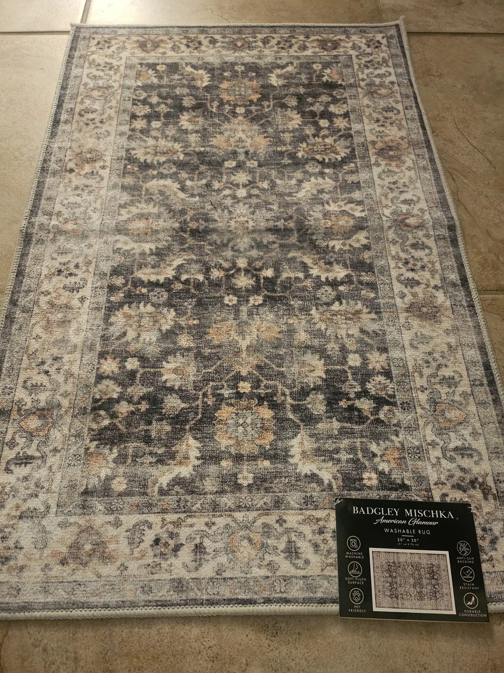 Badgley Mischka Vintage Floral Area Rug 20